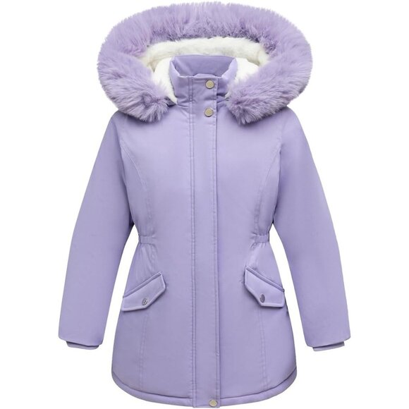 Other - Girl's Lavender03 Waterproof Long Coat Warm Winter Parka Puffer Jacket with Hood